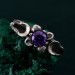Triple Moon Goddess Ring – Floral Moon Ring, Silver Moon Trio, Celestial Silver Moon Ring, Crescent Goddess Ring, Engagement Ring