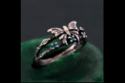 Ring Butterfly of Destiny, Unique Butterfly, Ring Graceful Butterfly, Butterfly on a Ring, Art of Butterflies